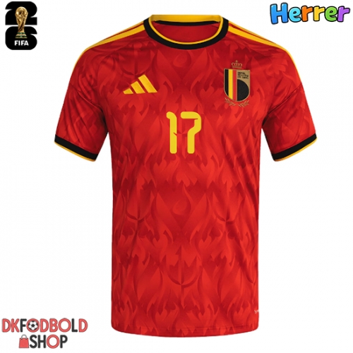 Belgien Charles De Ketelaere #17 Hjemmebanetrøje VM 2026 Kort ærmer